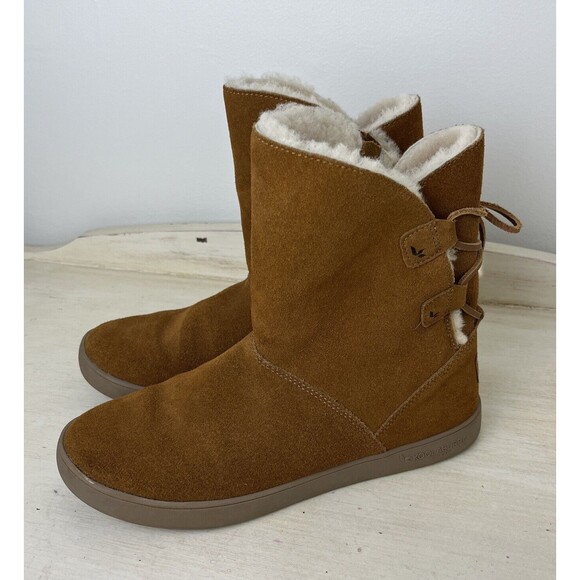 Koolaburra by UGG Shazi Short Tie Womens Size 7 Brown Classic Boots 1019361 Warm - Picture 1 of 12